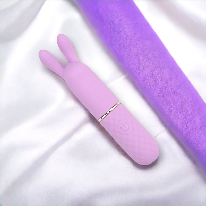 Nauti Petites 10 Speed Rabbit Ears Bullet Vibrator Nauti Petites 10 Speed Rabbit Ears Bullet Vibrator